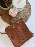 Sac en cuir brun marque Fiorelli
