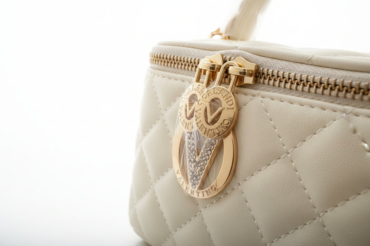 Sac à main Valentino Orlandi Vanity Box, blanc/crème
