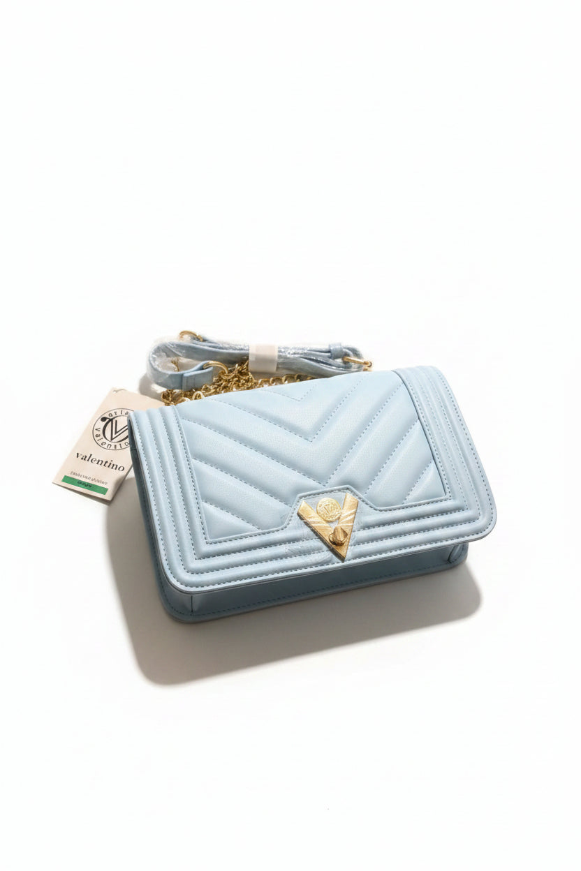 Sac Valentino Orlandi bleu poudre