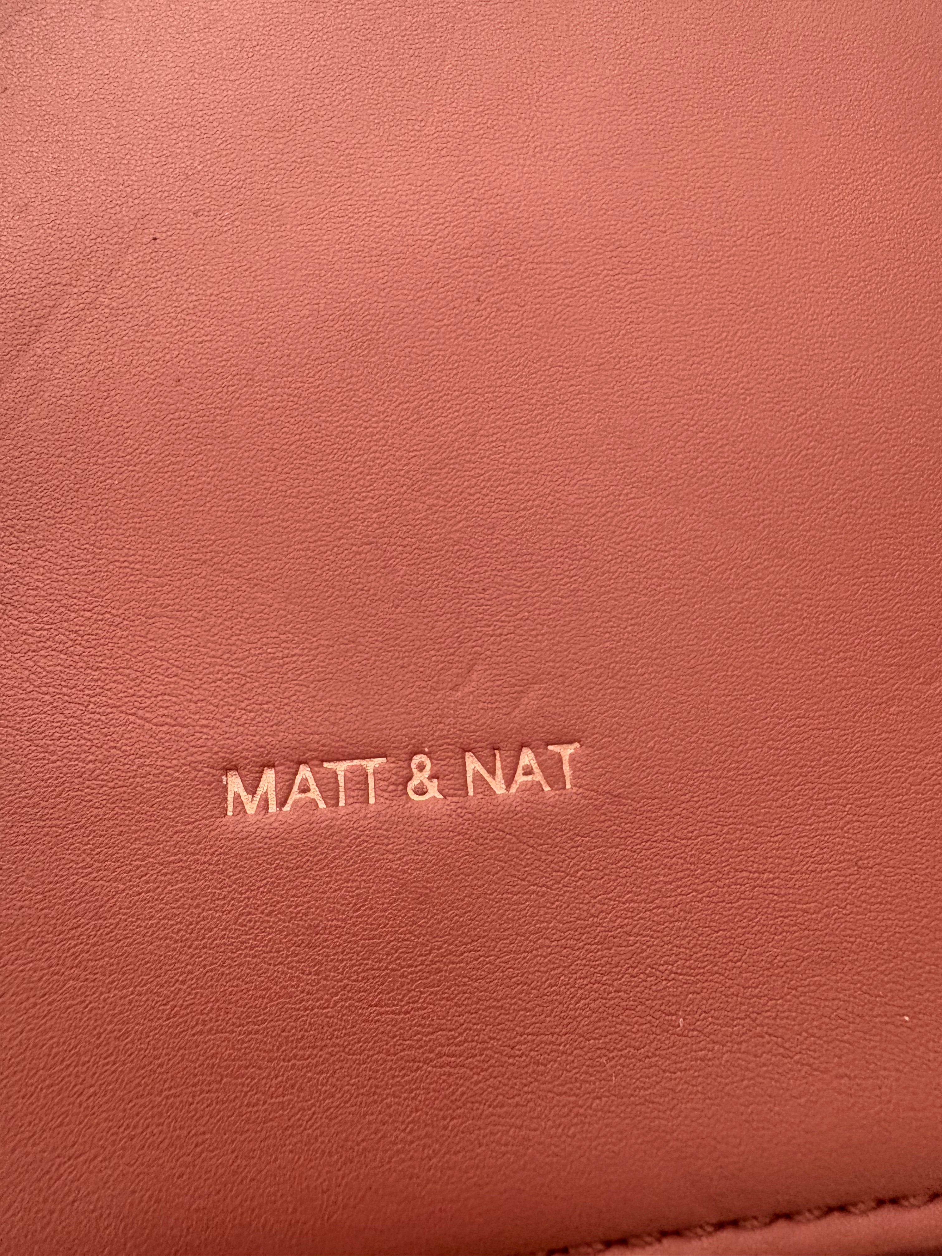 Sac saumon cuir végétalien Matte and Nat