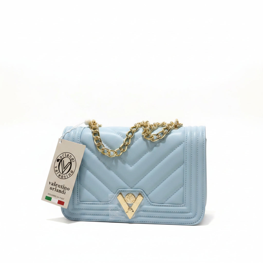 Sac Valentino Orlandi bleu poudre