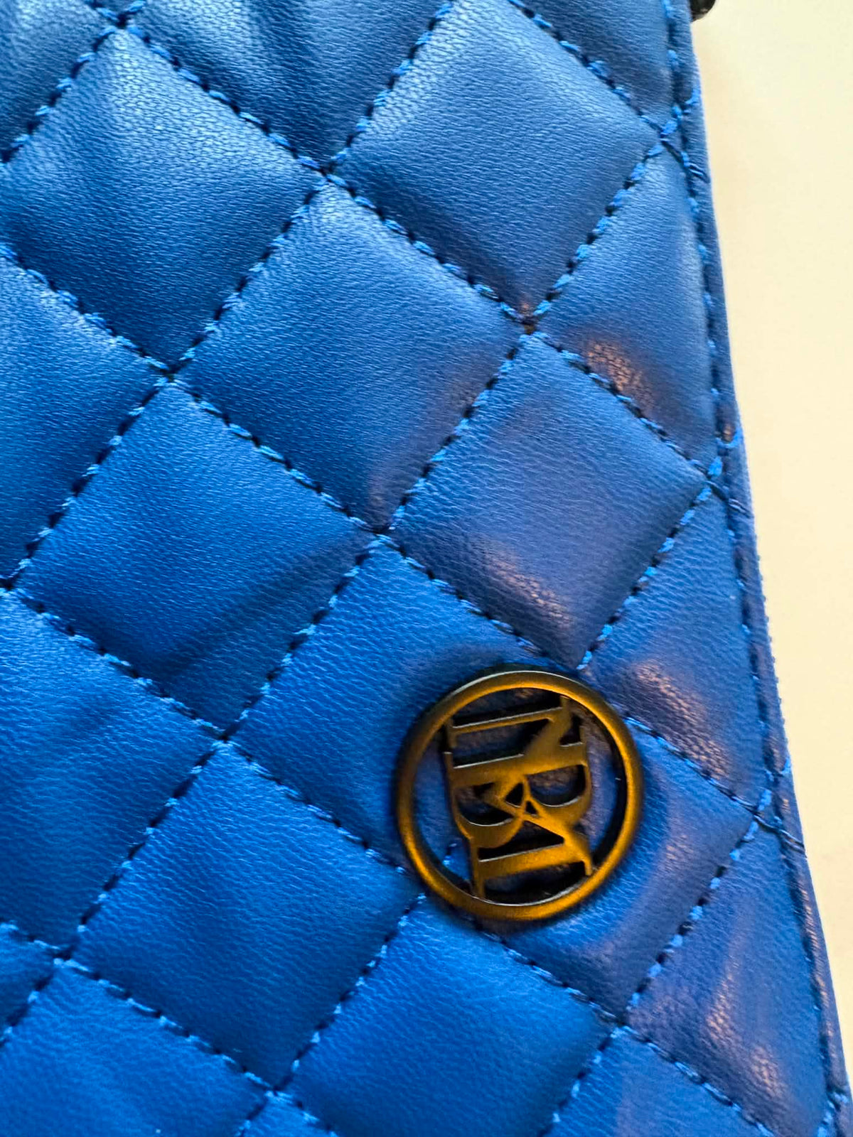 pochette/portefeuille Badgley Mischka bleu (neuf)