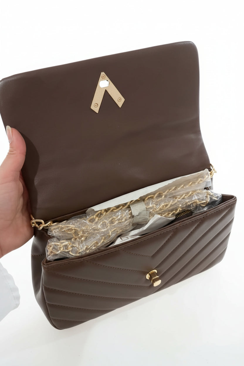 Sac Valentino Orlandi cross bag brun
