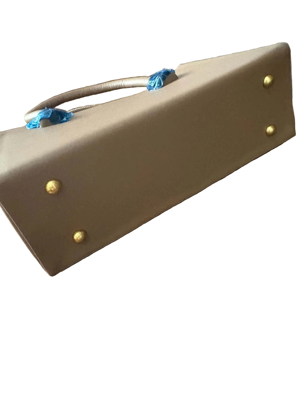 Sac rigide taupe au motifs asiatique