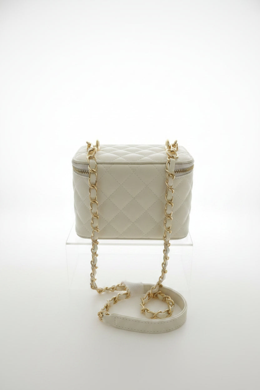 Sac à main Valentino Orlandi Vanity Box, blanc/crème