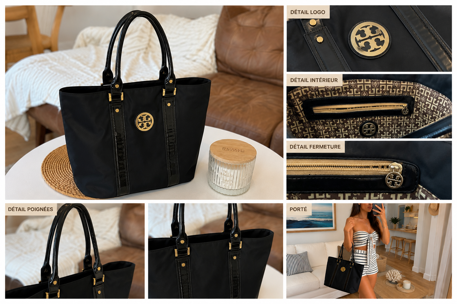 Sac en toile Torry Burch