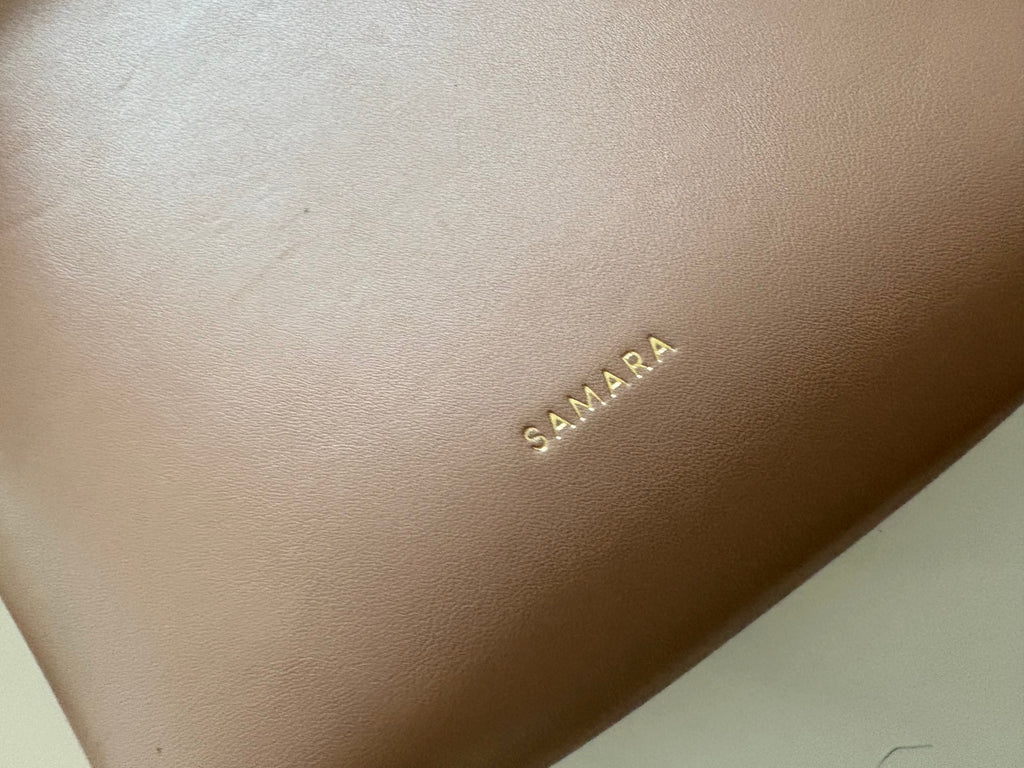 Sac cuir végétalien rose marque Samara