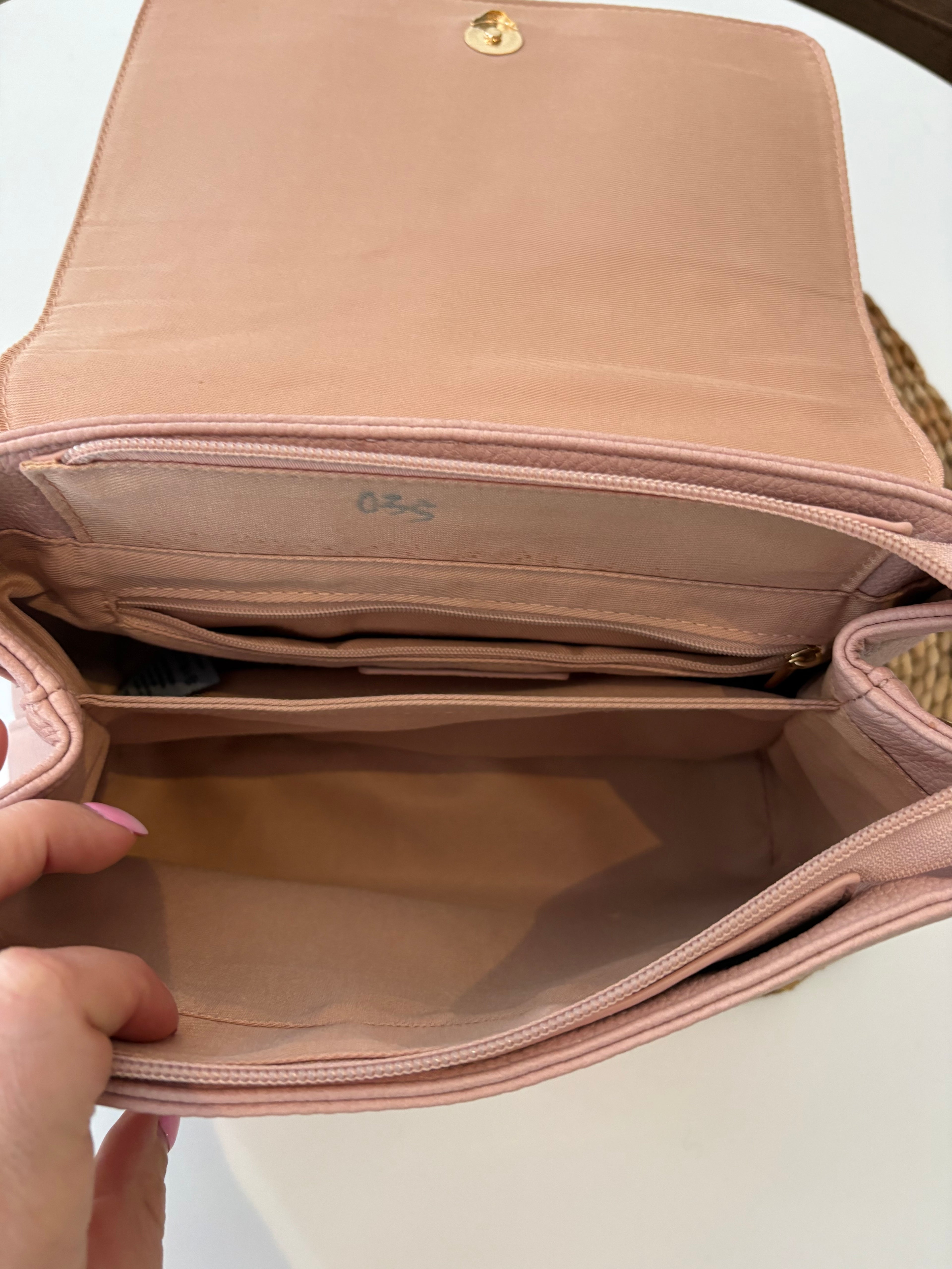 Sac dream control, similicuir rose avec grosse boucle