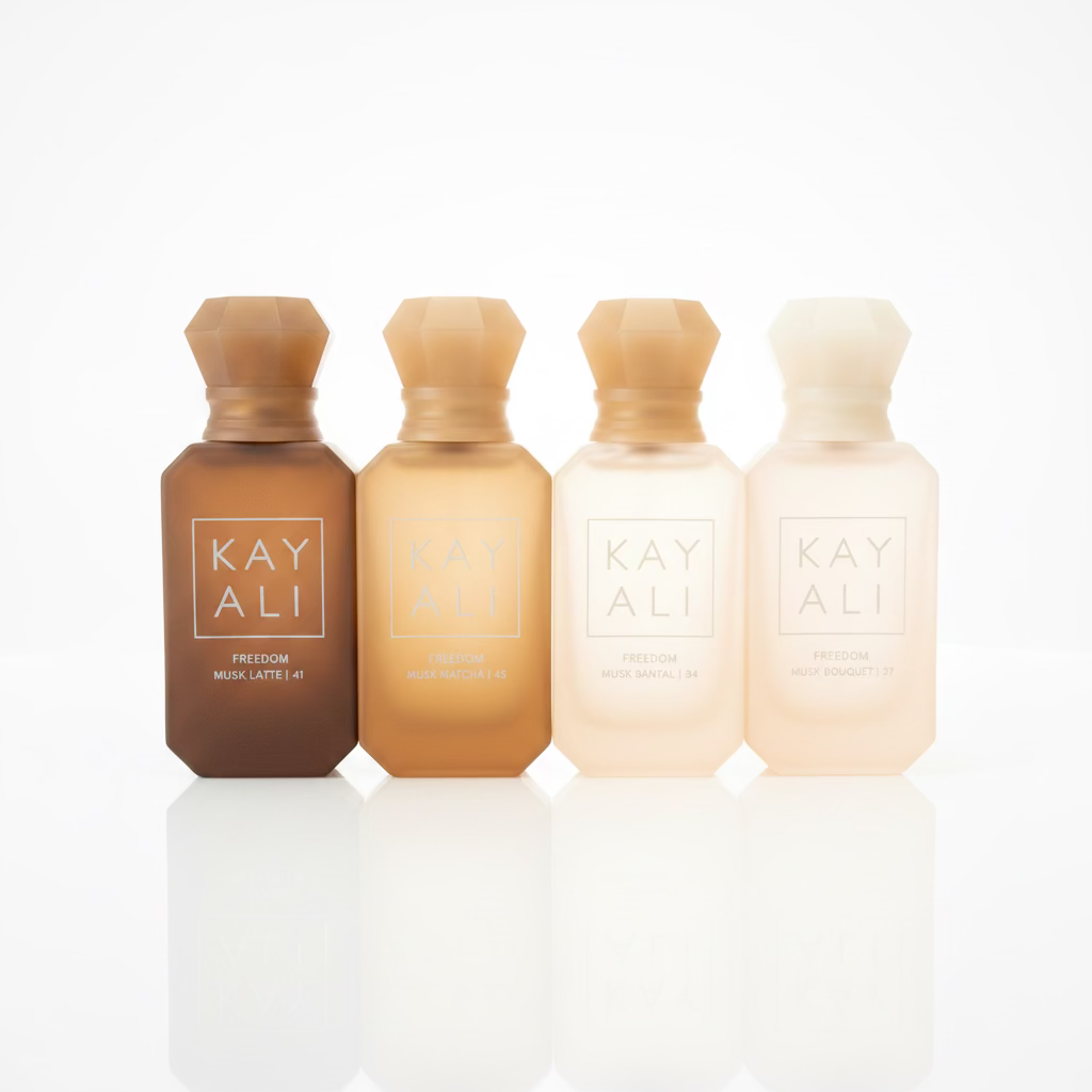 Put a White and luminous background like a luxury photoshoot. Dont change the produits