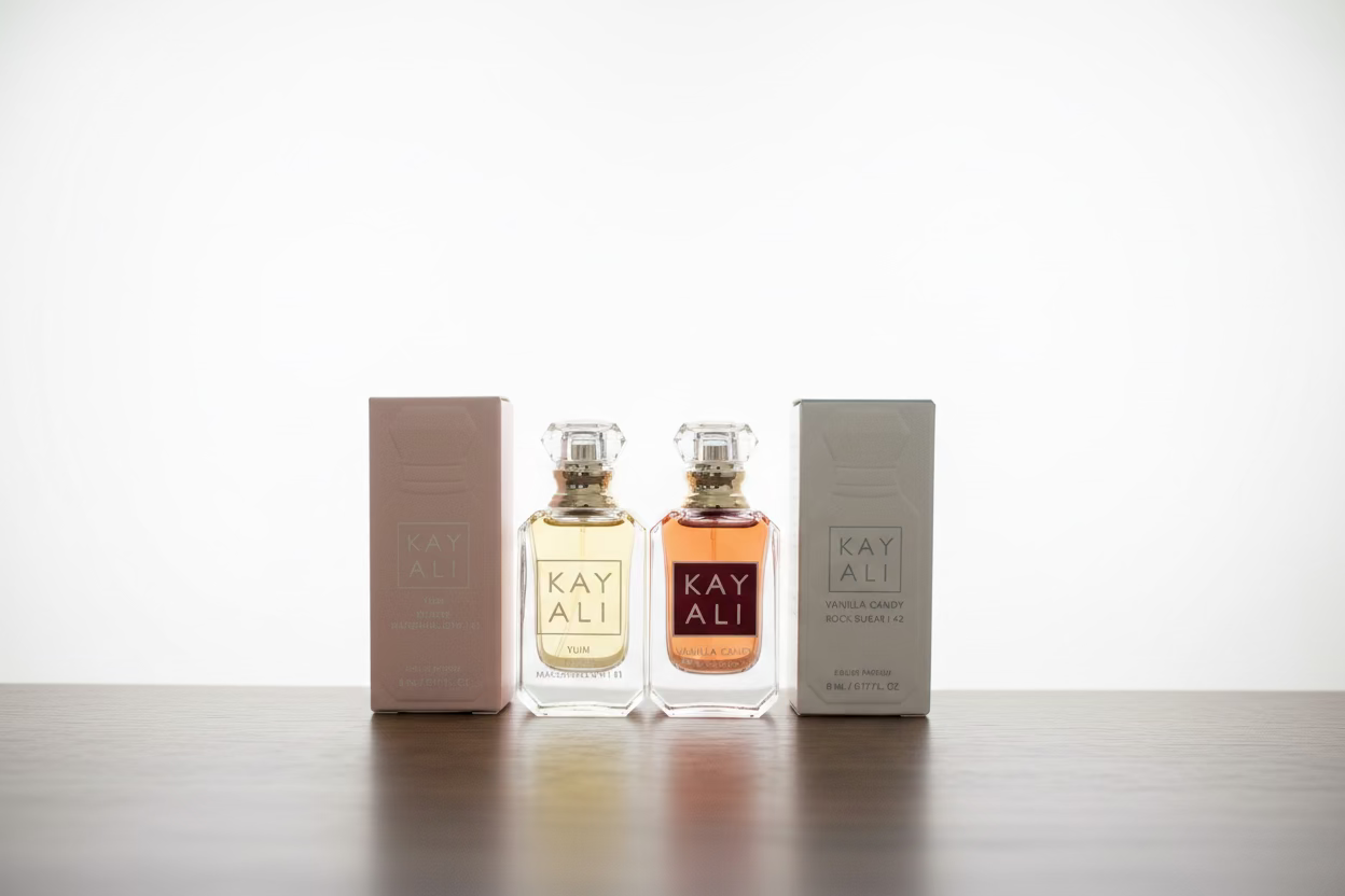 Duo de parfums KAYALI – Yum Boujee Marshmallow 81 & Vanilla Candy Rock Sugar 42 – 5 ml chacun