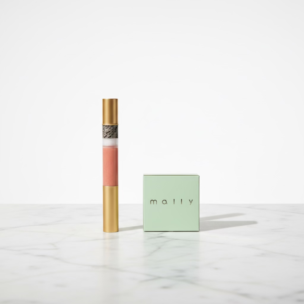 Duo Mally Beauty – Luminizer Heavenly + produit lèvres double embout