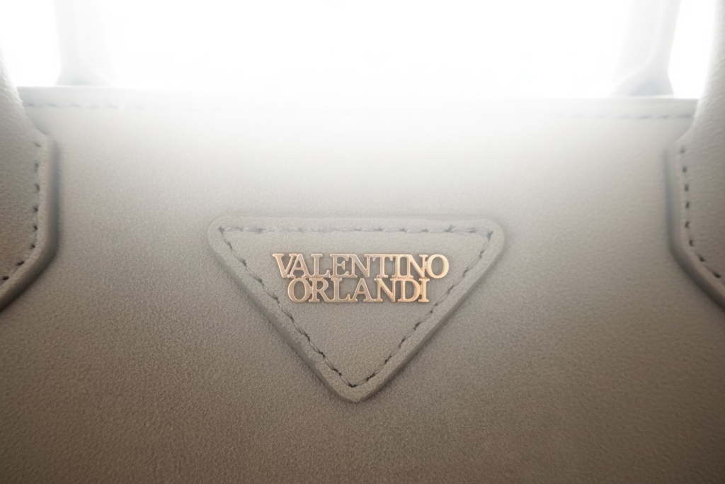 Sac à main Valentino Orlandi en suède bleu poudré