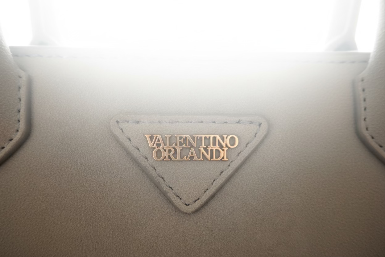 Sac à main Valentino Orlandi en suède bleu poudré