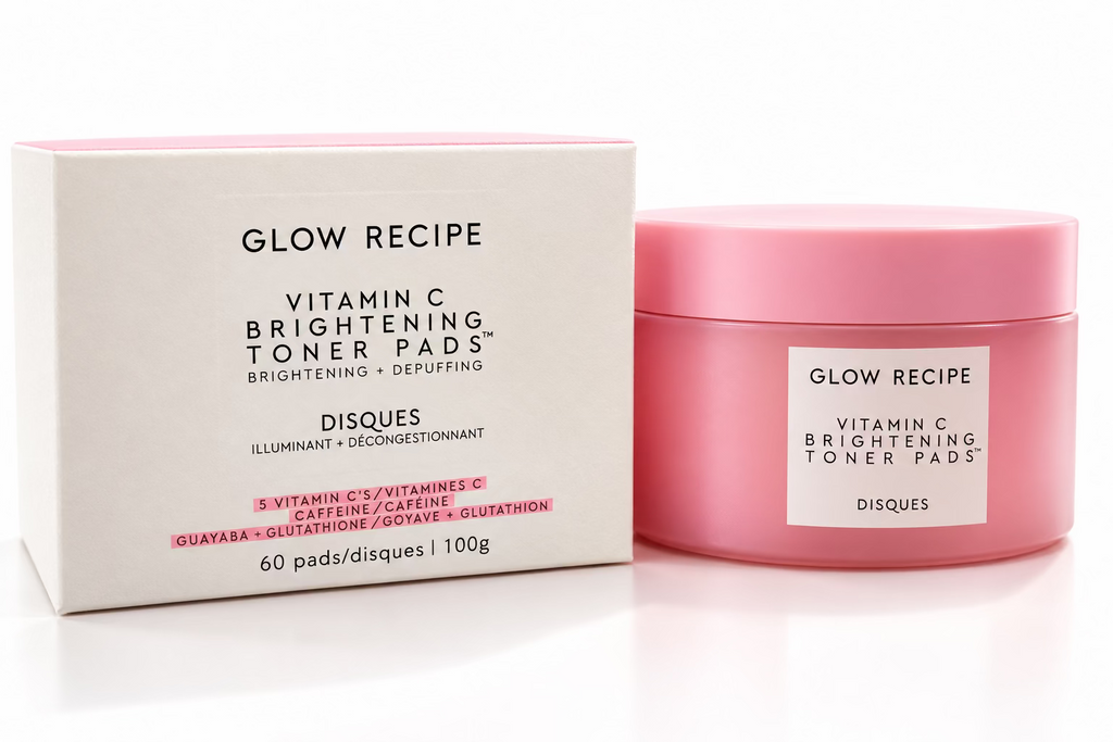Glow Recipe – Disques toniques illuminateurs à la vitamine C – 60 disques