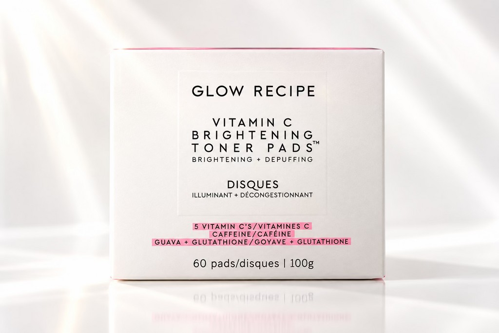 Glow Recipe – Disques toniques illuminateurs à la vitamine C – 60 disques
