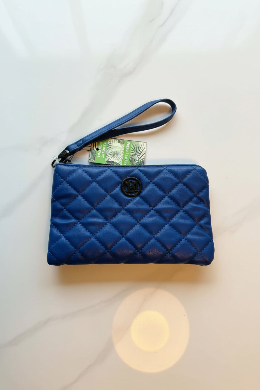 pochette/portefeuille Badgley Mischka bleu (neuf)