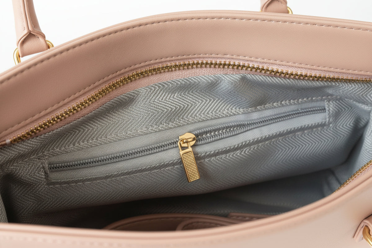 Sac avec bandoulière ajustable doux rose