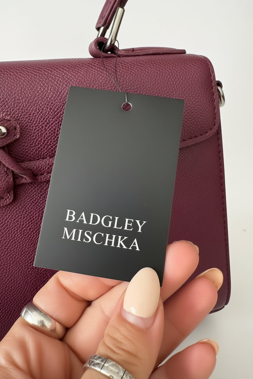 Sac Badgley Mischka bourgogne