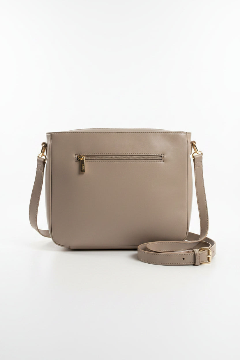 Sac Damier cuir crème