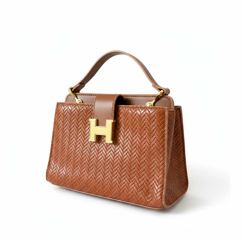 Sac brun rouille avec légère imperfection