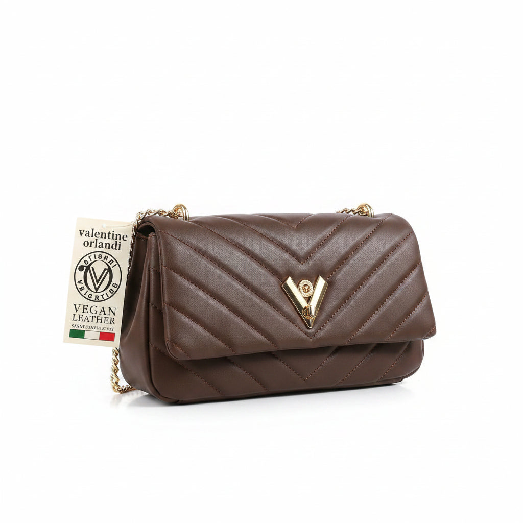 Sac Valentino Orlandi cross bag brun
