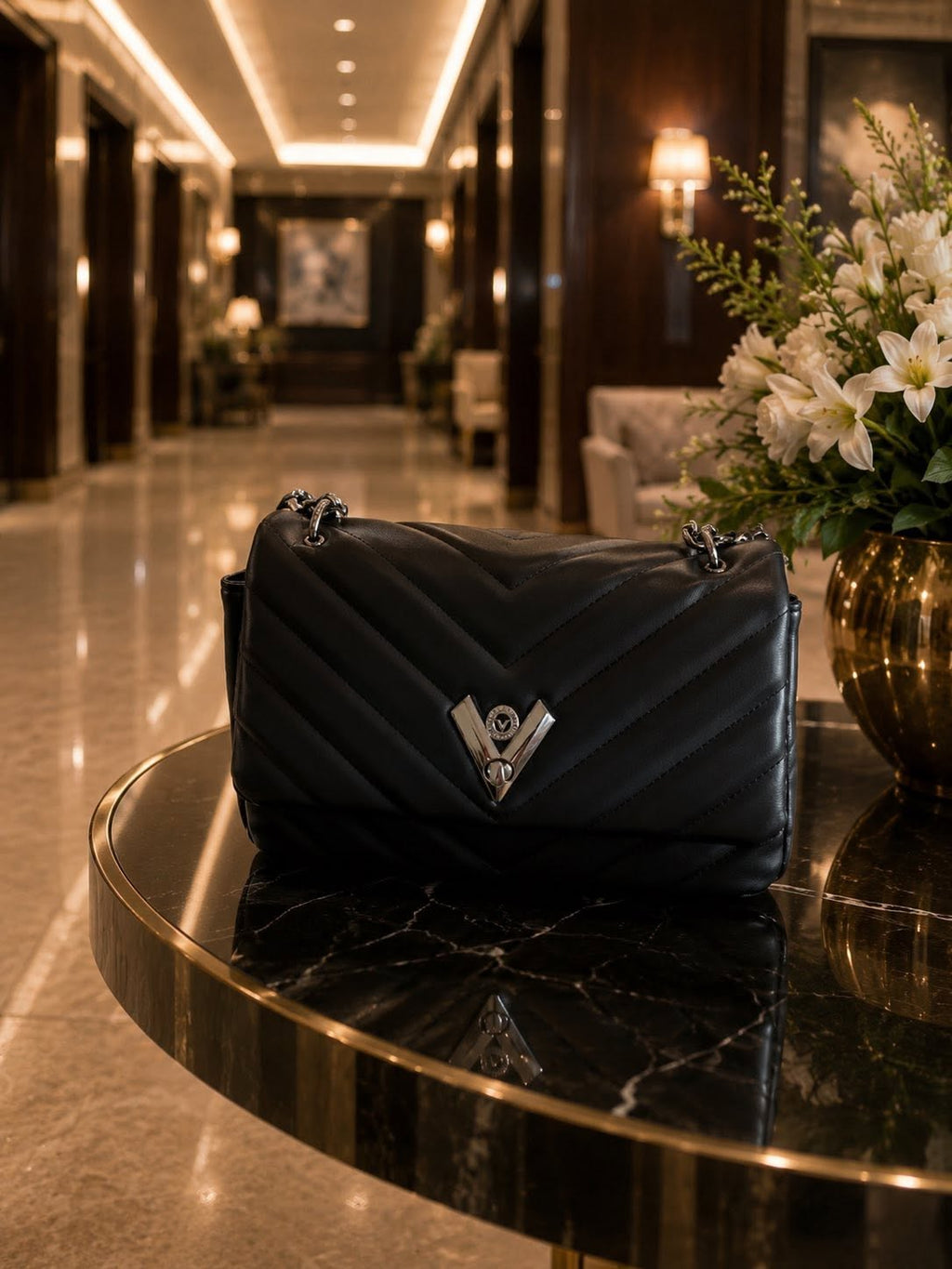 Sac à main Valentino Orlandi matelassé