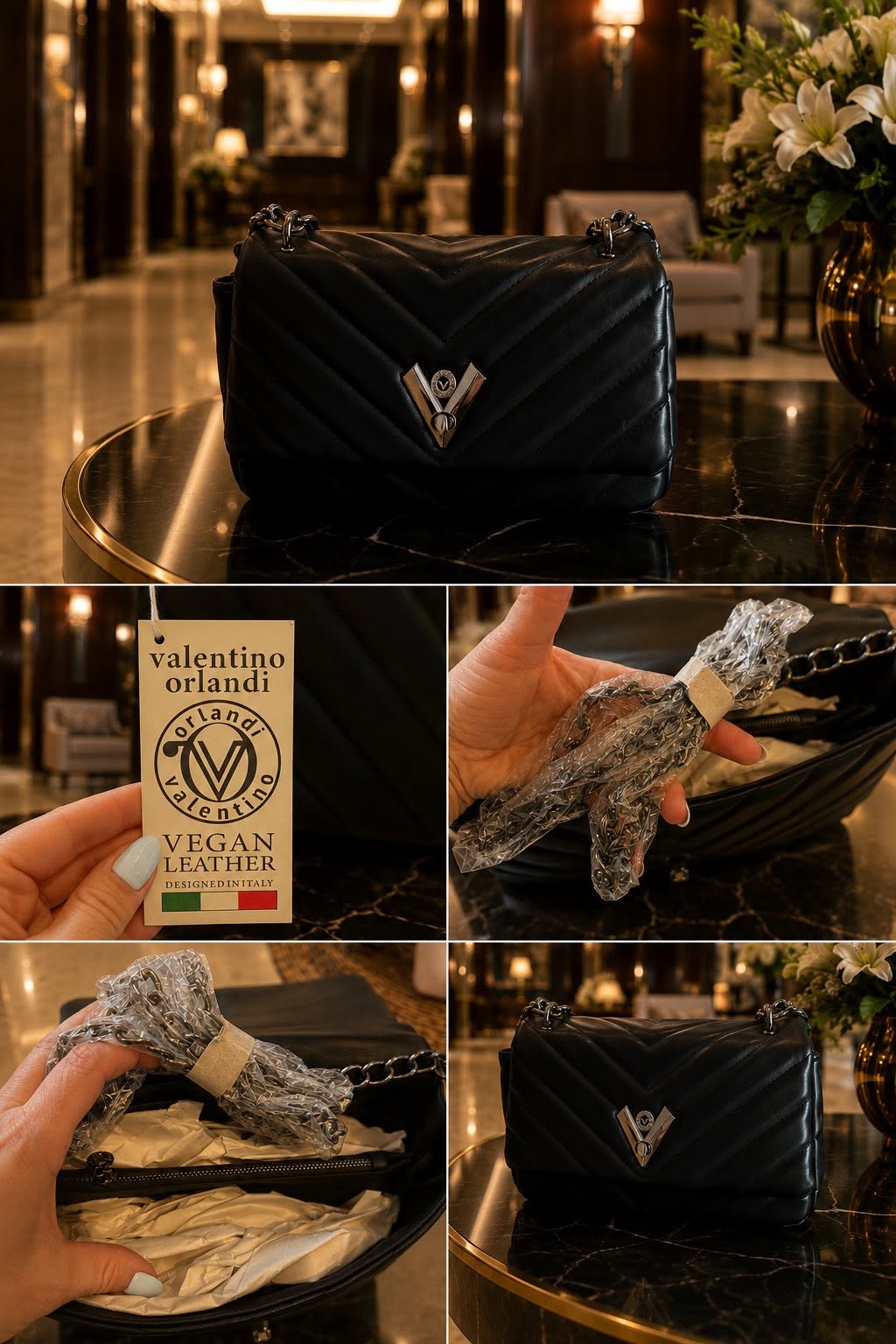 Sac à main Valentino Orlandi matelassé